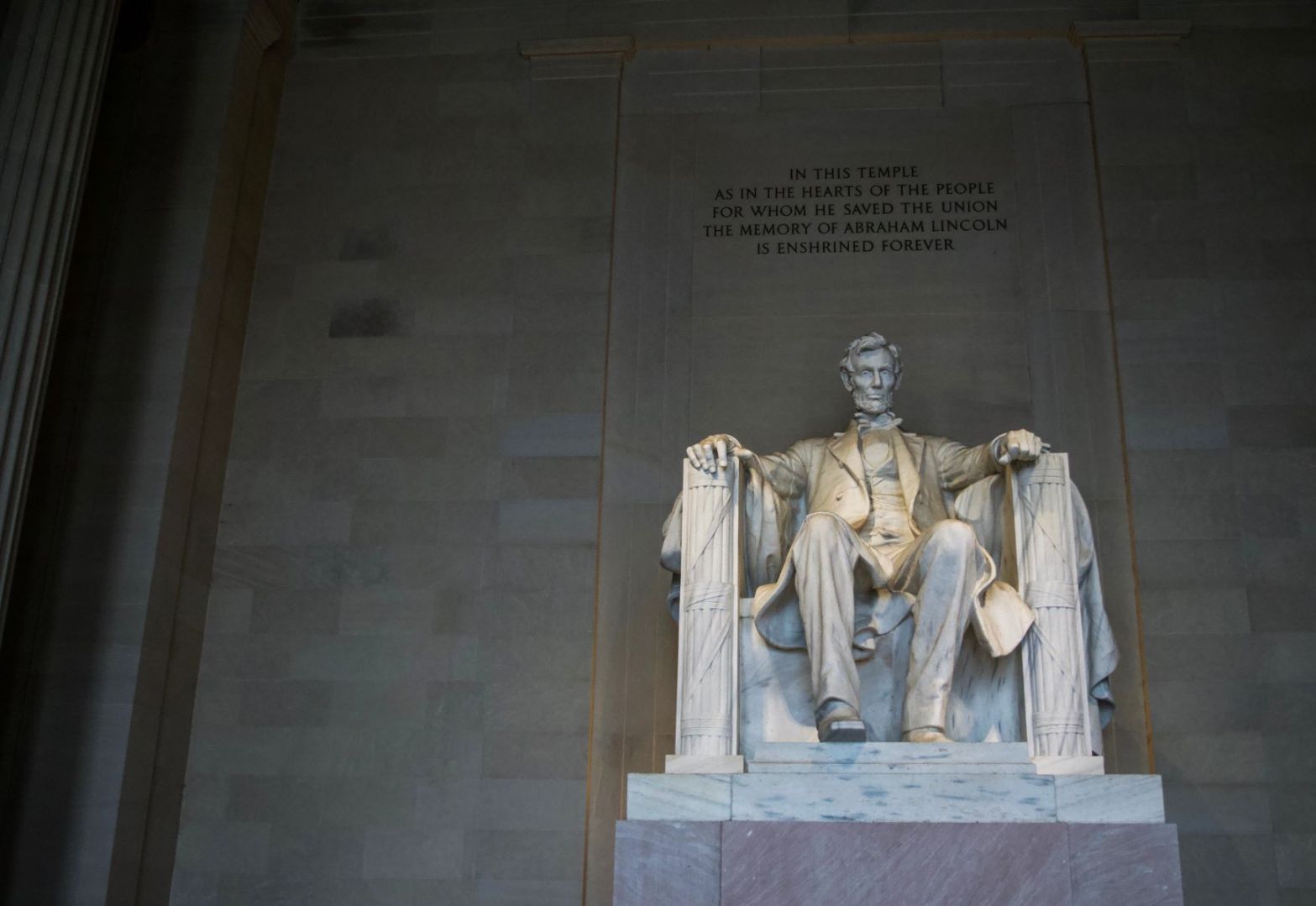 Statue Of Abraham Lincoln in Lincoln Memorial
